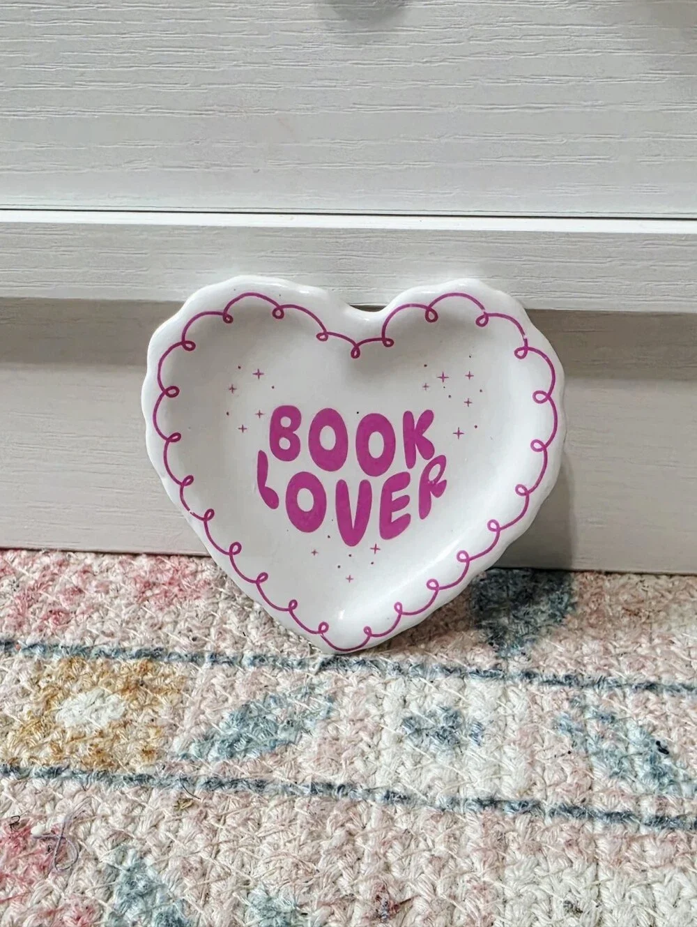 Target Bullseye Playground 2026 Mini Ceramic Trinket Tray - Book Lover